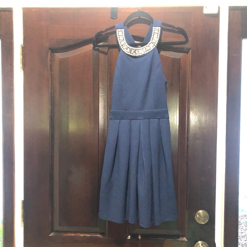 Navy cocktail/ luncheon dress